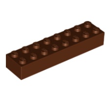 LEGO® 6096701 BRUIN - H-10-D LEGO® 2x8 BRUIN