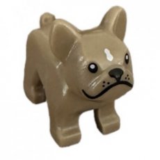 LEGO® Bulldog hond DONKER BEIGE