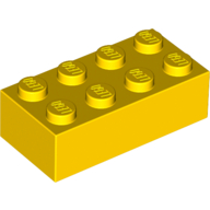 LEGO® 300124 GEEL - H-3-C LEGO® 2x4 GEEL