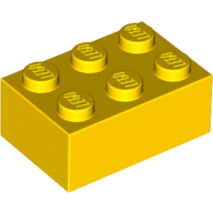 LEGO® 300224 GEEL - H-22-D LEGO® 2x3 GEEL