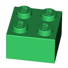 LEGO® 2x2 HELDER GROEN