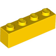 LEGO® 301024 GEEL - H-14-C LEGO® 1x4 GEEL