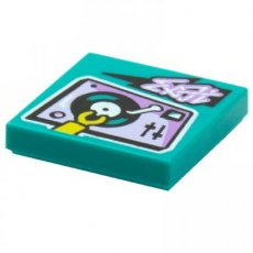 LEGO® 3068bpb1589 D TURQUOISE - MS-44-I LEGO® 2x2 tile DARK TURQUOISE