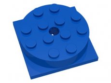 LEGO® draaischijf 4x4 op plaatje BLAUW