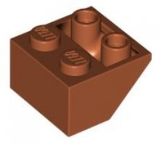 LEGO® omgekeerd 45 graden 2x2 DONKER ORANJE