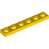 LEGO® 366624 GEEL - M-1-B LEGO® 1x6 GEEL