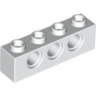 LEGO® 1x4 steen met 3 gaten WIT