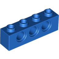 LEGO® 370123 BLAUW - MS-124-B LEGO® 1x4 steen met 3 gaten BLAUW
