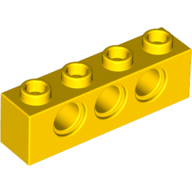 LEGO® 1x4 steen met 3 gaten GEEL