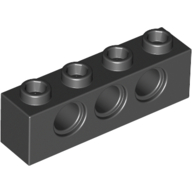 LEGO® 370126 ZWART - M-37-A LEGO® 1x4 steen met 3 gaten ZWART
