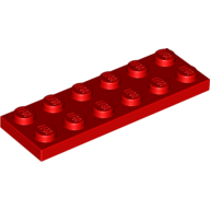 LEGO® 379521 ROOD - M-2-D LEGO® 2x6 ROOD