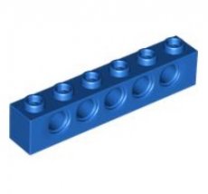 LEGO® 389423 BLAUW - L-9-E LEGO® 1x6 steen met gaten BLAUW