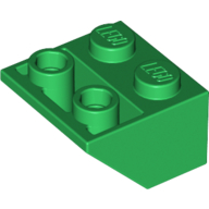 LEGO® 4142717 - 4245578 GROEN - L-8-E LEGO® omgekeerd 45 graden 2x2 GROEN