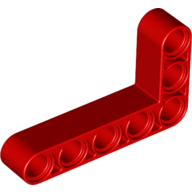 LEGO® hefbalk 3x5 L-vorm dik  ROOD