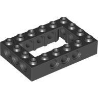 LEGO®  steen 4x6 open midden ZWART