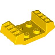 LEGO® plaat met ribbels aan zijkant  GEEL