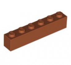 LEGO® 4164447 D ORANJE - H-6-C LEGO® 1x6 DONKER ORANJE