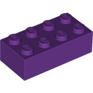 LEGO® 2x4 DONKER PAARS