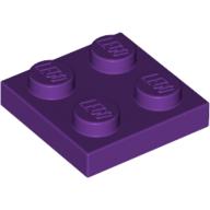 LEGO® 2x2 DONKER PAARS
