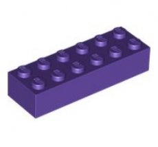 LEGO® 2x6 DONKER PAARS