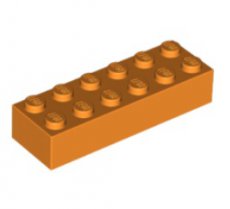 LEGO® 6382506 - 4278087 - 6382506 ORANJE - H-46-D LEGO® 2x6 ORANJE