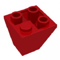 LEGO® omgekeerd 45 graden 2x2 ROOD