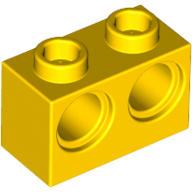 LEGO® 1x2 steen met 2 gaten GEEL