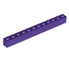 LEGO® 1x12 DONKER PAARS