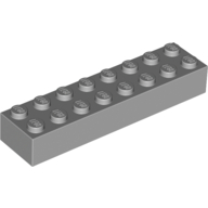 LEGO® 4211391 - 6037399 L GRIJS - H-32-C LEGO® 2x8 LICHT GRIJS