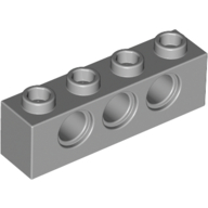 LEGO® 1x4 steen met 3 gaten LICHT GRIJS
