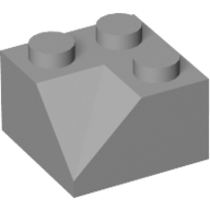 LEGO® 2x2 dakpan 45 graden hoek binnenzijde  LICHT GRIJS