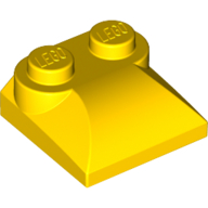 LEGO® 2x2x2/3 twee noppen, gebogen einde (kikker) GEEL
