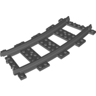 LEGO® 4279717 D GRIJS - H-30-A LEGO® spoor bocht - rail DONKER GRIJS