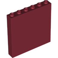 LEGO® muurpaneel 1x6x5  D ROOD