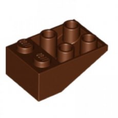 LEGO® omgekeerd 33 graden 2x3 met BRUIN