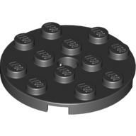 LEGO® 4515350 ZWART - L-8-G LEGO® 4x4 round BLACK