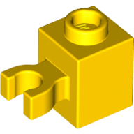 LEGO® 4515354 - 6336971 GEEL - M-6-H LEGO® 1x1 met horizontale clip GEEL
