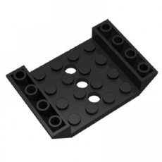 LEGO® 4541984 ZWART - M-6-D LEGO®  omgekeerde dakpan 45 graden 6x4 dubbel met 4x4 inkeping en 3 gaten ZWART