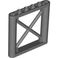 LEGO® rectangular support beam 1x6x5 DARK GRAY