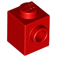 LEGO® 4558886 ROOD - M-36-A LEGO® 1x1 met nop aan één zijde ROOD