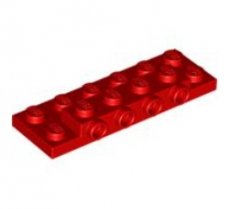 LEGO® 2x2x2/3 met 2 noppen aan zijkant ROOD