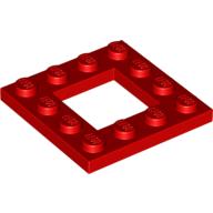 LEGO® aangepast 4x4 met 2x2 inkeping ROOD