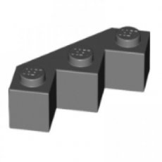 LEGO® 4582257 D GRIJS - H-11-A LEGO® 3x3x1 facet - hoek DONKER GRIJS