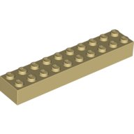 LEGO® 4615599 BEIGE - L-10-F LEGO® 2x10 BEIGE