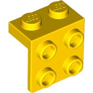 LEGO® 4615642 - 6117938 GEEL - M-14-H LEGO® hoekplaat 1x2 - 2x2 GEEL