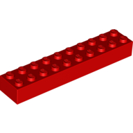 LEGO® 300621 - 4617857 ROOD - H-7-A LEGO® 2x10 ROOD