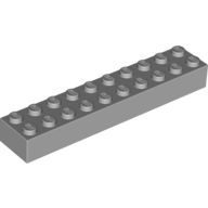 LEGO® 4211390 - 4617862 L GRIJS - H-38-B LEGO® 2x10 LICHT GRIJS