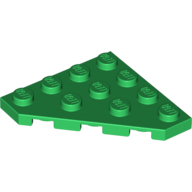 LEGO® wig 4x4 hoek GROEN