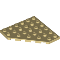LEGO® hoekplaat 6x6x45 graden BEIGE