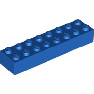 LEGO® 6037384 BLAUW - L-27-F LEGO® 2x8 BLAUW